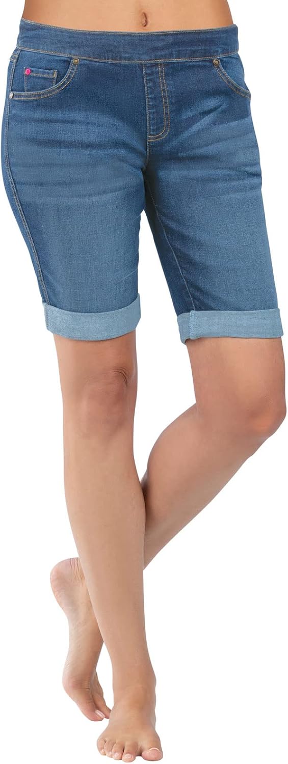 ユニクロ公式 | デニムバミューダショーツ pajamajeans軽量ストレッチデニムバミューダショーツの女性