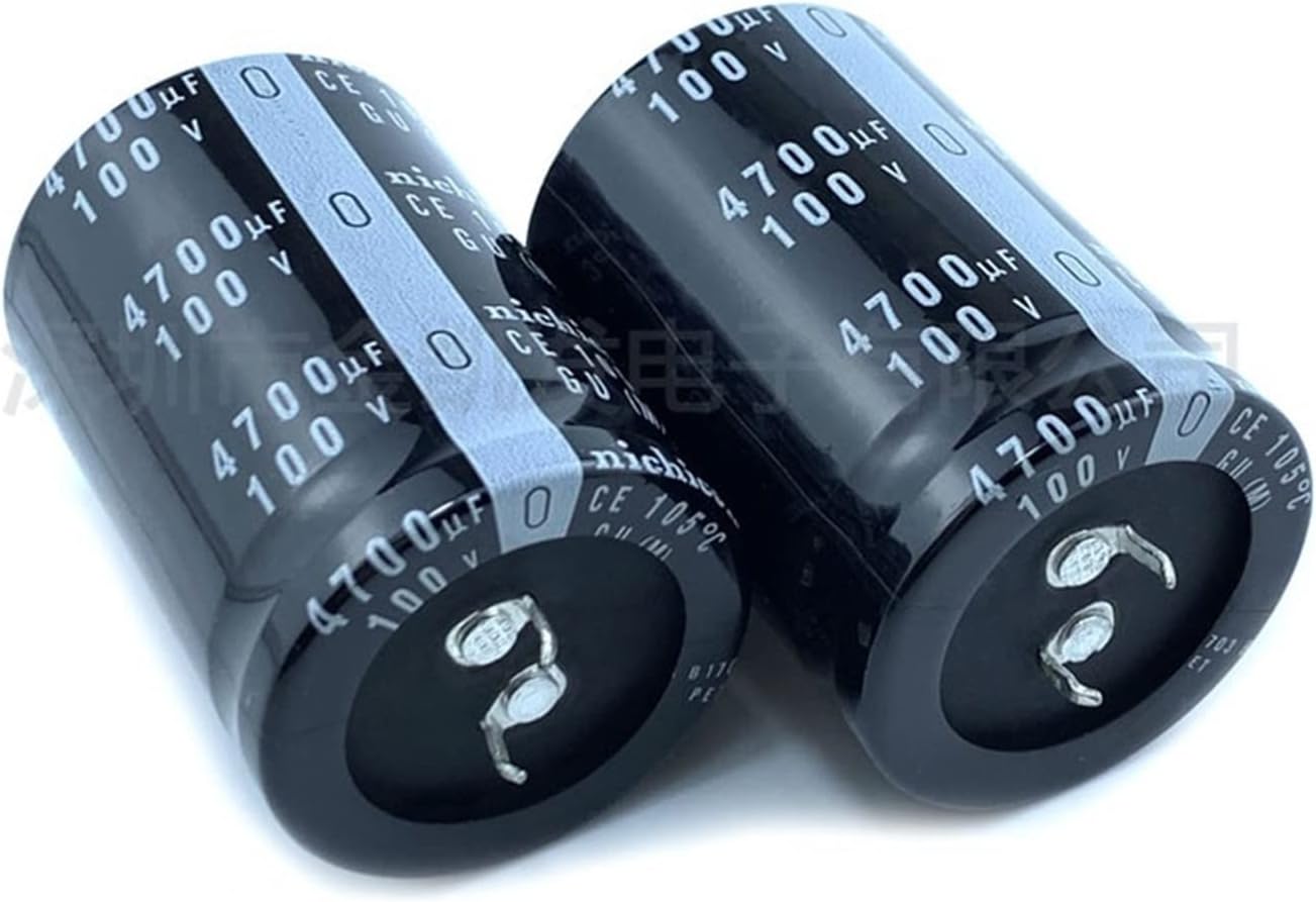 2Pcs 4700uF 100V 100V4700uF 25x50 30x40/45/50/60 35x40/45/50/60 Snap-in PSU Amplifier Capacitor (Size : 100V4700uF 35x60)