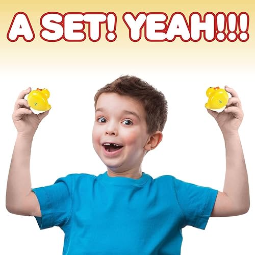 Miniatura 8 de Gamie Juego de juego de estanque de patos y dardos para niños, incluye 20 patos de plástico con números y piscina inflable de 3 x 6 pulgadas e