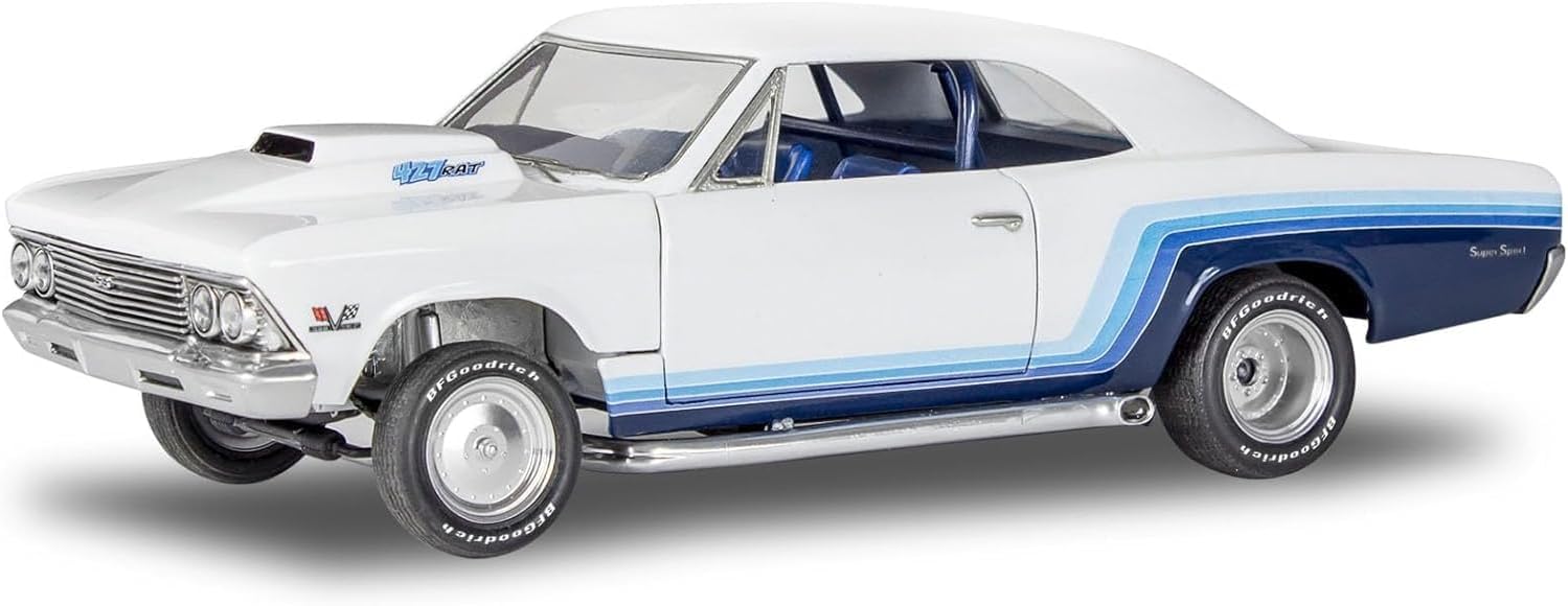 Revell 85-4520 1966 Chevy Malibu SS 2N1 Model Car Kit 1:24 Scale 92-Piece Skill Level 4 Plastic Model Building Kit - Image 4
