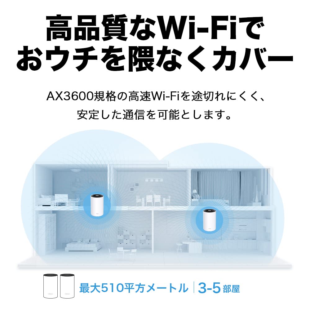 TP-Link Deco X68 ルーター 2ユニット　メッシュ WiFi 6 Amazon.co.jp: TP-Link メッシュ WiFi 6 ルーター Alexa 認定