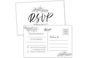 Embellished RSVP Cards with Envelopes for Every Special Occasion