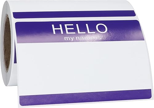 Miniatura 7 de Aleplay Etiquetas adhesivas de identificación con texto en inglés Hello My Name is para fiestas temáticas, escuela, oficina, hogar, niños, etiqueta