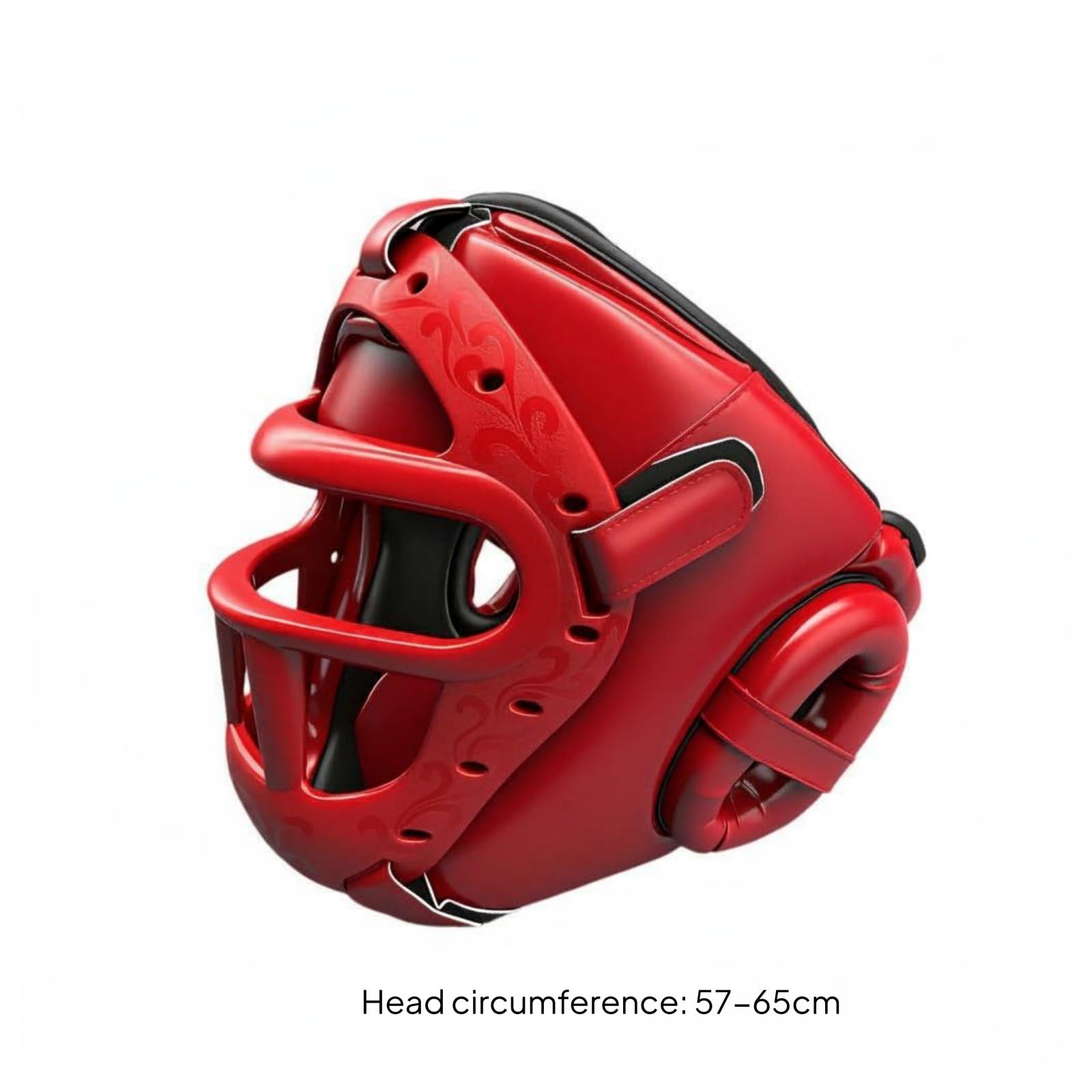 Casco da Pugilato Integrale Regolabile Copricapo da Sparring con Visiera Leggero Casco Visiera Arti Marziali per Muay Thai