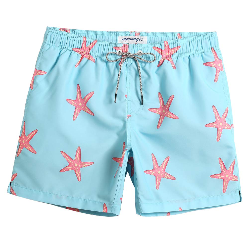 MaaMgic Pantaloncini da Bagno da Uomo Asciugatura Veloce Costume da Bagno per Surf sulla Spiaggia Multi-funzioni Allenamento casa con Fodera in Mesh con Fodera in Mesh