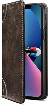 iPhone 12 Mini Case, Folio Type, Button Type, 3 Card Storage, iPhone 12 Mini, Wallet-type Case, Stand, Dustproof, Lightweight, Thin, PU Leather, Shockproof, Stain Resistant, Smartphone Case,