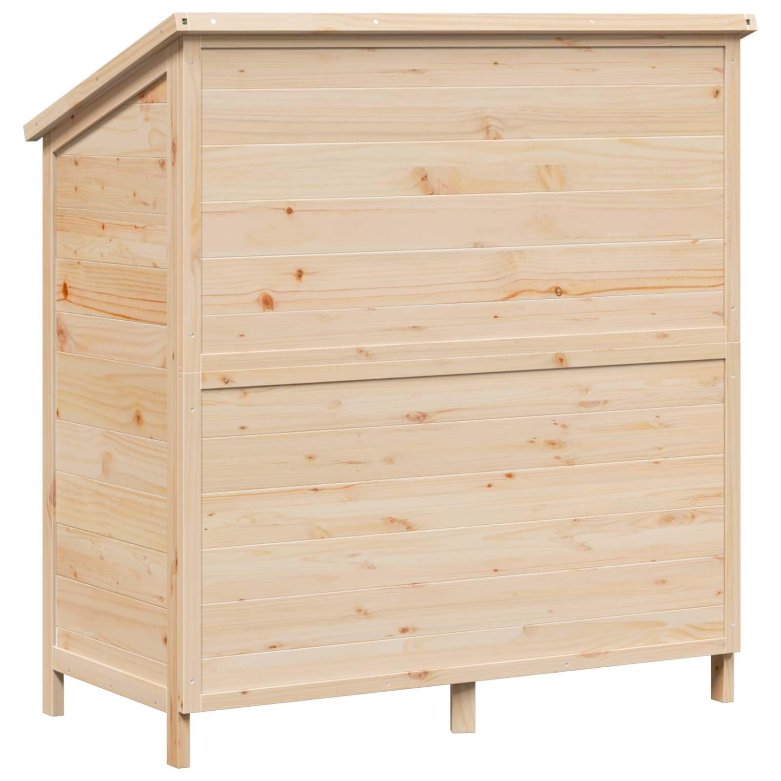 Szopa ogrodowa naturalna 106 x 56 x 113,5 cm, lite drewno świerkowe