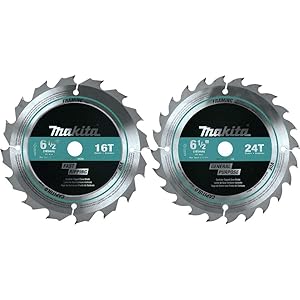 Makita T-01426 2 Pc. 6-1/2" Carbide-Tipped Circular Saw Blade Set