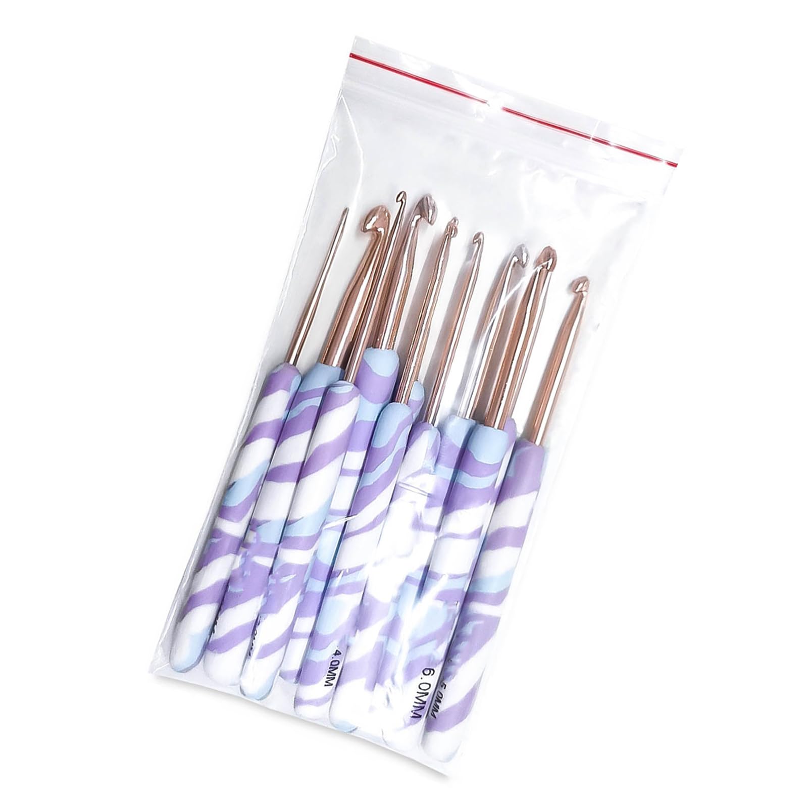 Ergonomic Grip Crochet Hook for Knitting Sweater Scarf Socks Hat Bag 2.0mm-6.0mm or 28 Crochet Knitting Needle Beginner Needle