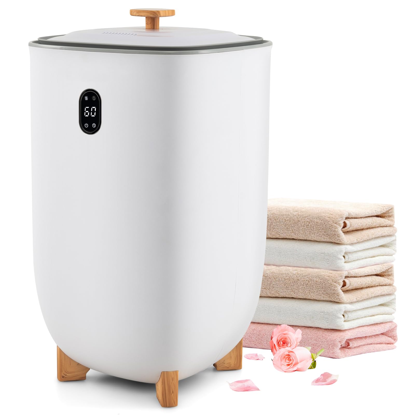RELAX4LIFE Scaldasalviette 35L Acciaio Inox Caldo Asciutto Spegnimento Automatico