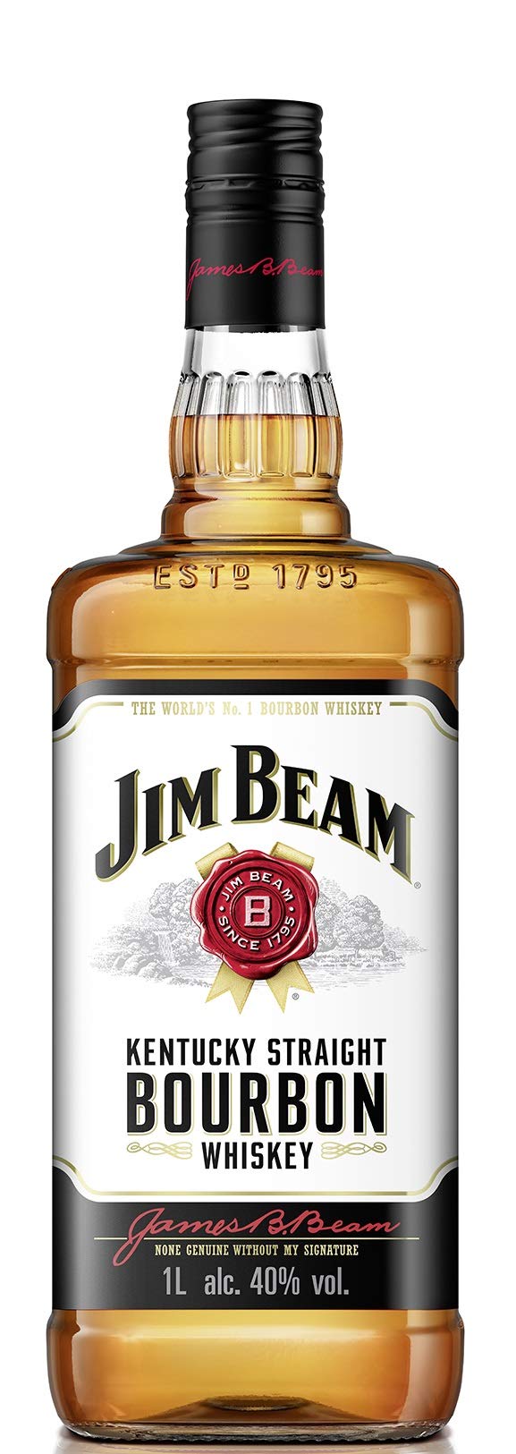 Jim Beam - Bourbon Whiskey - 6 x 1 Liter