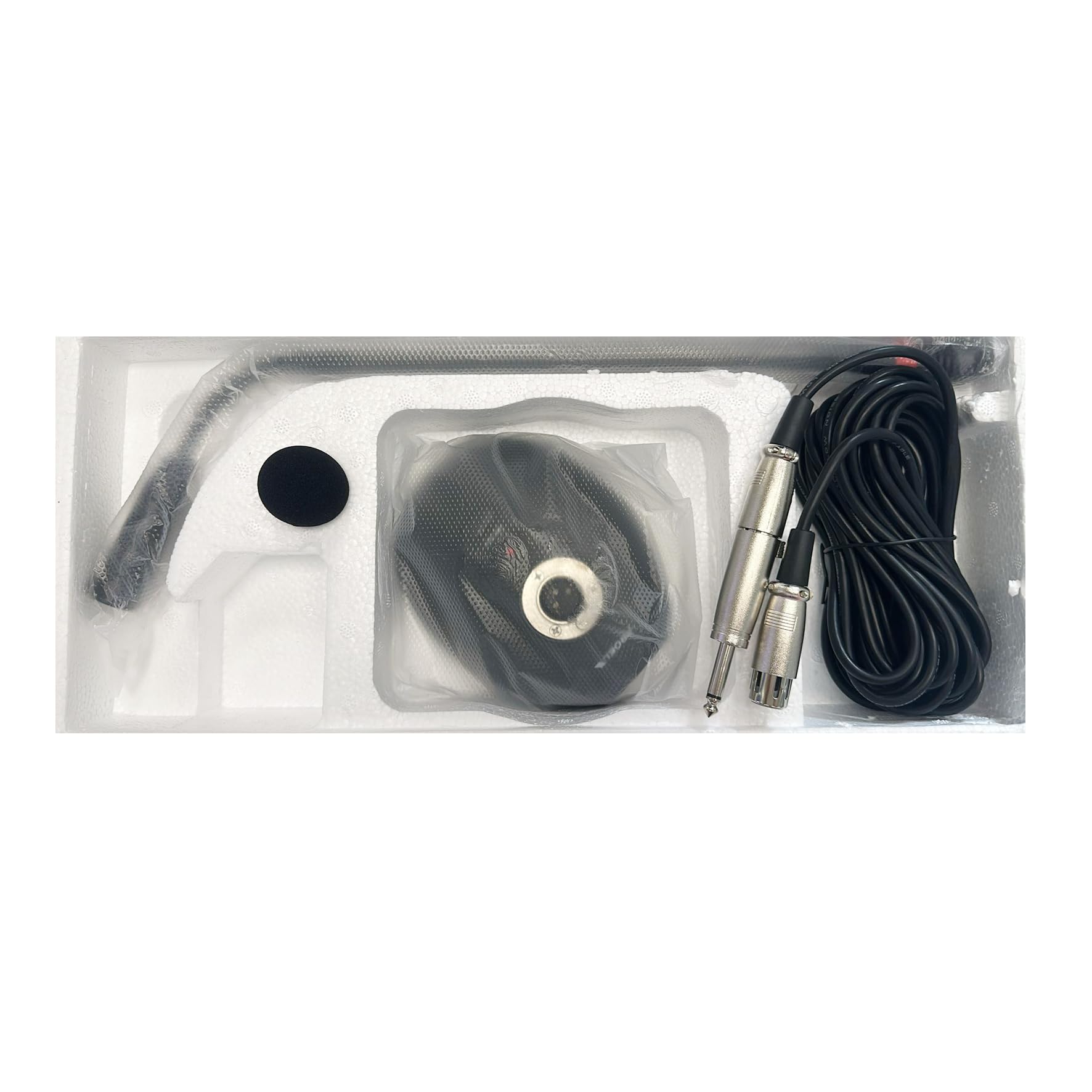 PROEL PA BMG2 - Microfono professionale da tavolo con base microfonica per chiese, conferenze, annunci con anello luminoso, interruttore on/off., Nero (PA BMG2)