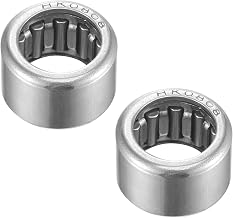 Hk0808 Roller Bearings [Hole Diameter 8 mm x Outer Diameter 12 mm x Width 8 mm] Chrome Steel Cage Mounting Agricultural and Construction Equipment Pack of 2