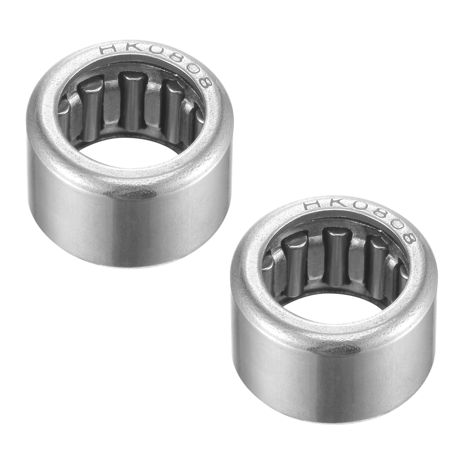 Produktbild von 2x HK0808 Nadellager – 8x12x8 Mm, Chromstahl, Mit Käfig, Für Land- & Baumaschinen, Hohe Radiale Belastbarkeit