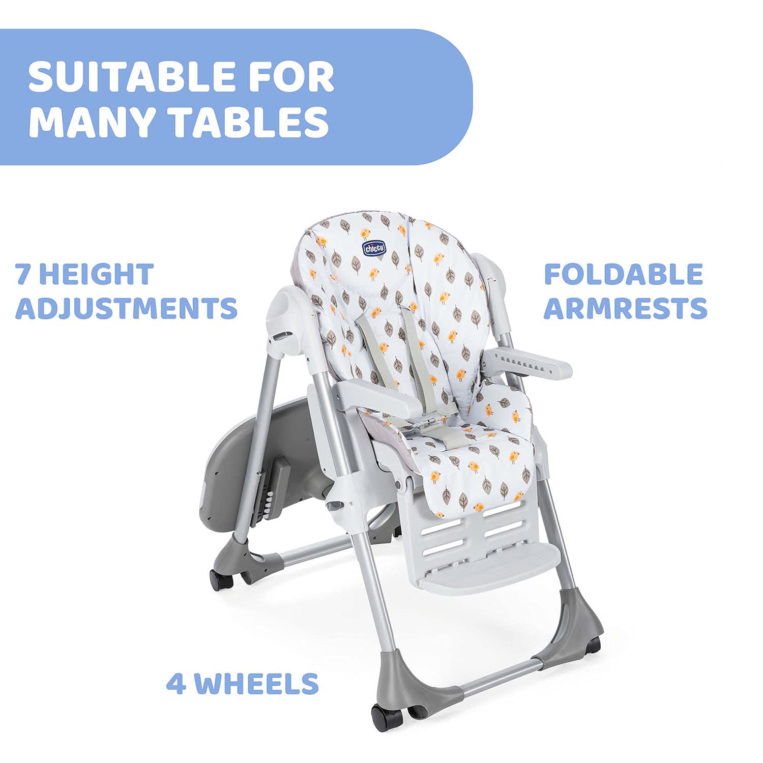 Kids Highchair Chicco Polly Easy Wheel Highchair Chicco Polly Easy