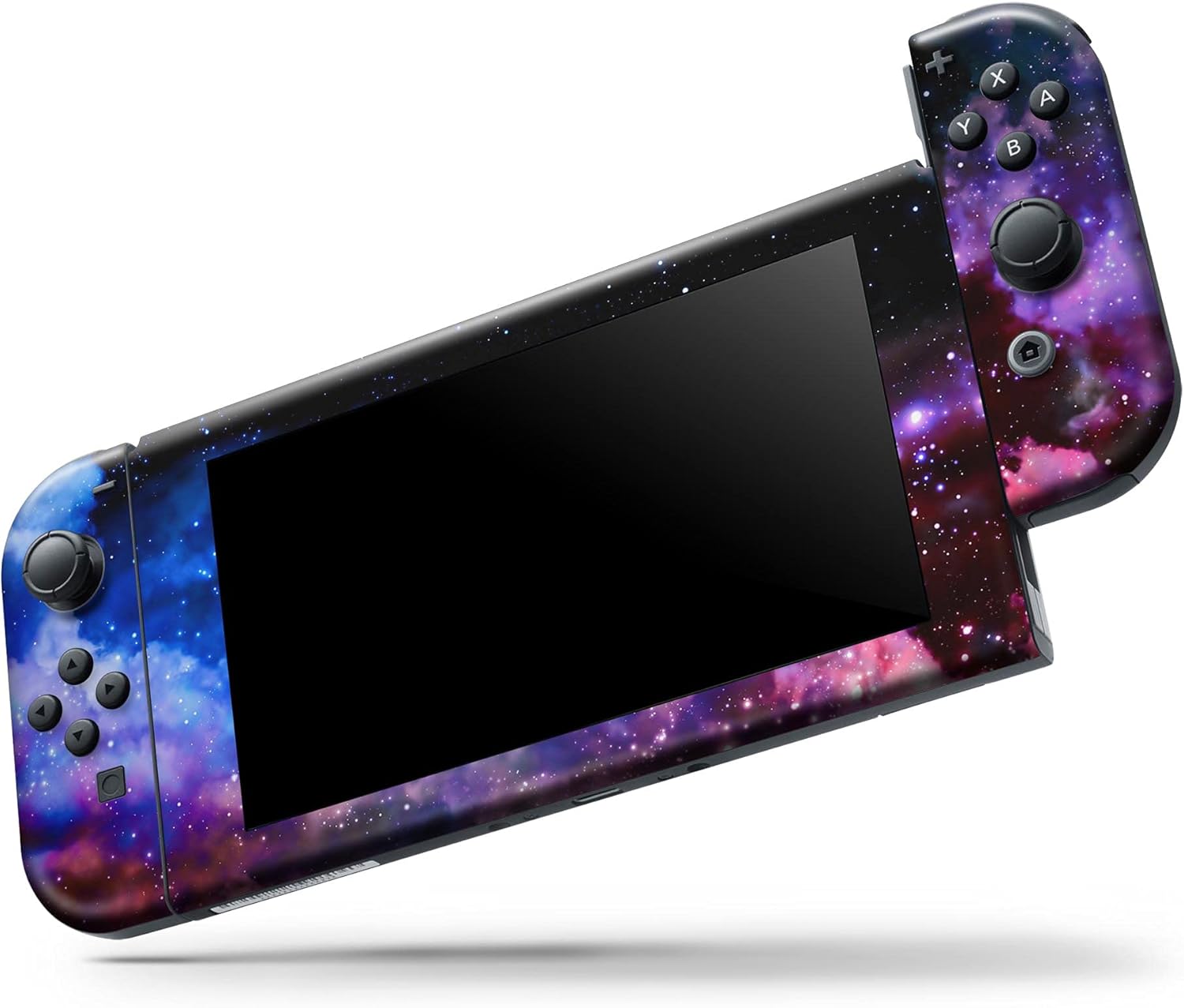 Design Skinz - Compatible with Nintendo Switch Console + Joy-Con - Skin Decal Protective Scratch-Resistant Removable Vinyl Wrap Cover - Purple Blue and Pink Cloud Galaxy