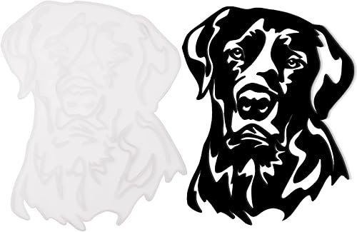 Labrador - Molde de silicona de resina para colgar en la pared, molde de resina epoxi para colgar en la pared de la oficina en casa, manualidades,