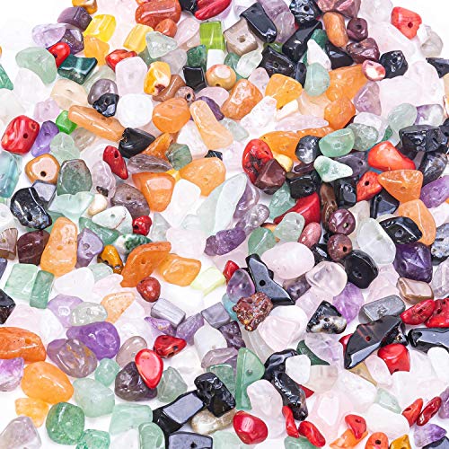 5-8mm Natural Chips Stone Agate Chips, Crystal Loose Beads Gemstones Beads for Jewelry Earring Bracelet Making