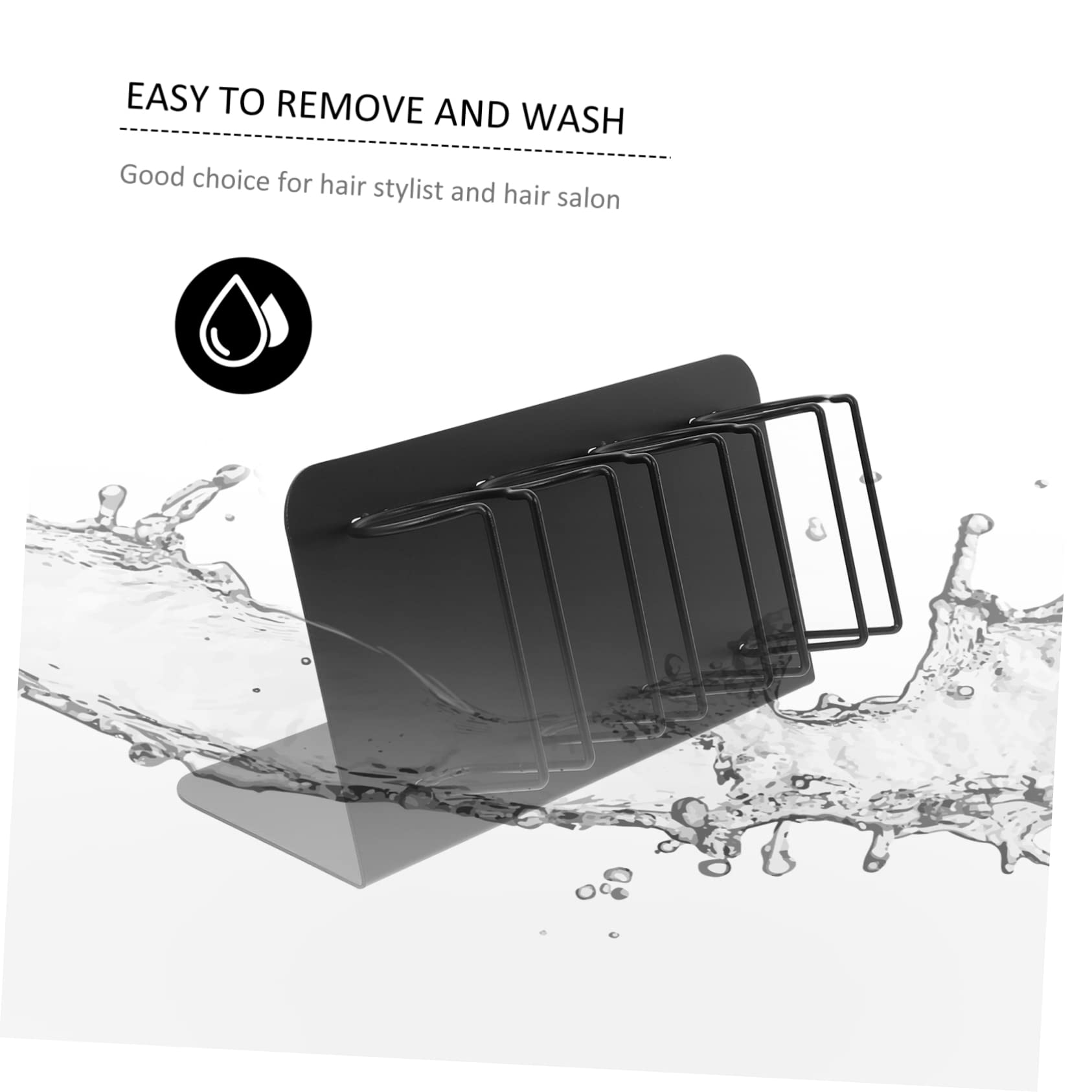 Soporte de Pared para Máquina Cortar Pelo Profesional Organizador Inoxidable para Barberías Soporte para Cortapelos Eléctrico Diseño Multi Rejilla Espacio Fácil Instalación