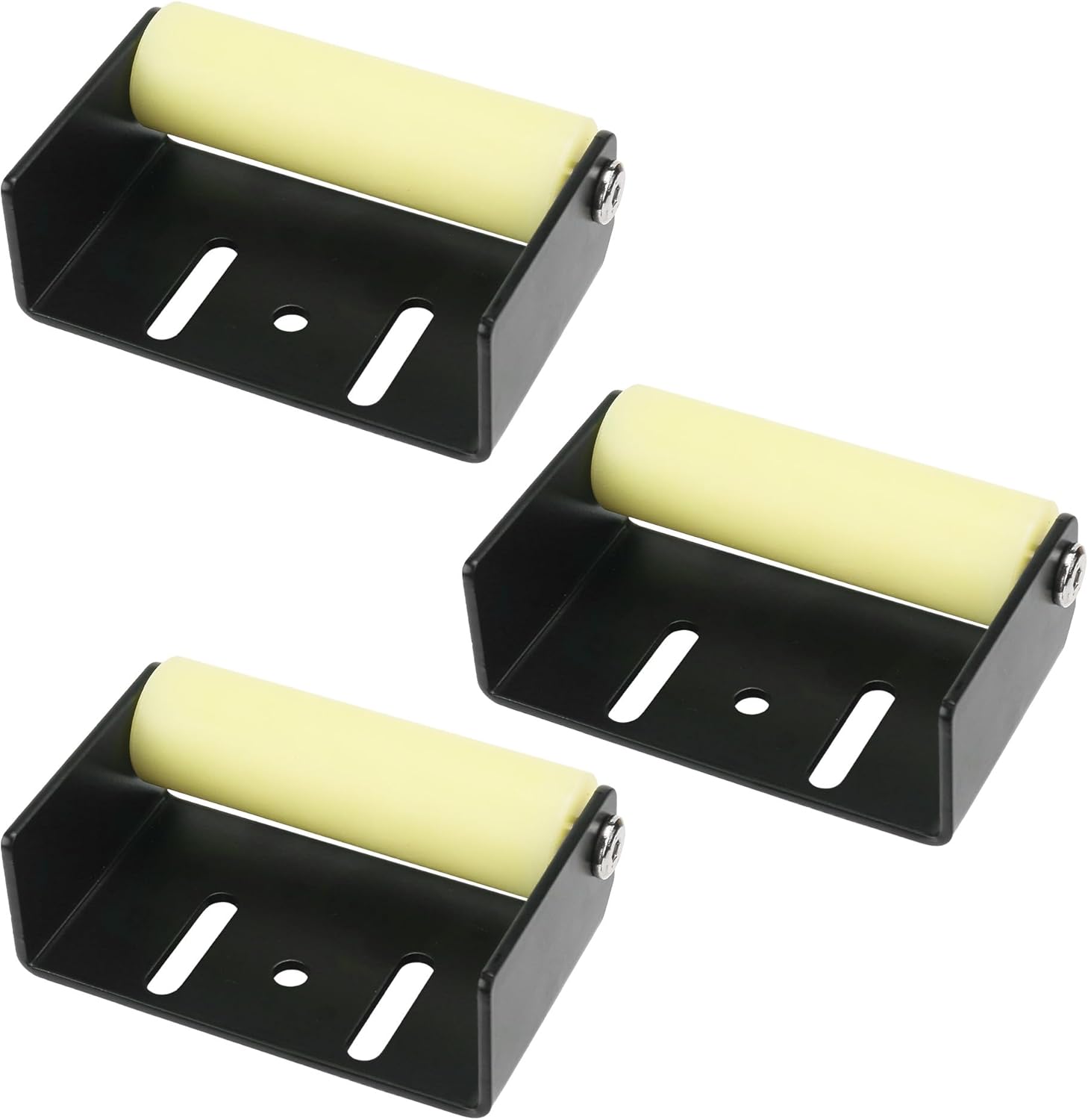 Replacement J-1 Slide-Out Roller for RV, Compatible with Lippert Slide Out Systems 115611 Slide Out Parts Includes Roller, Base, Shaft, and Push Nuts-3 Pack