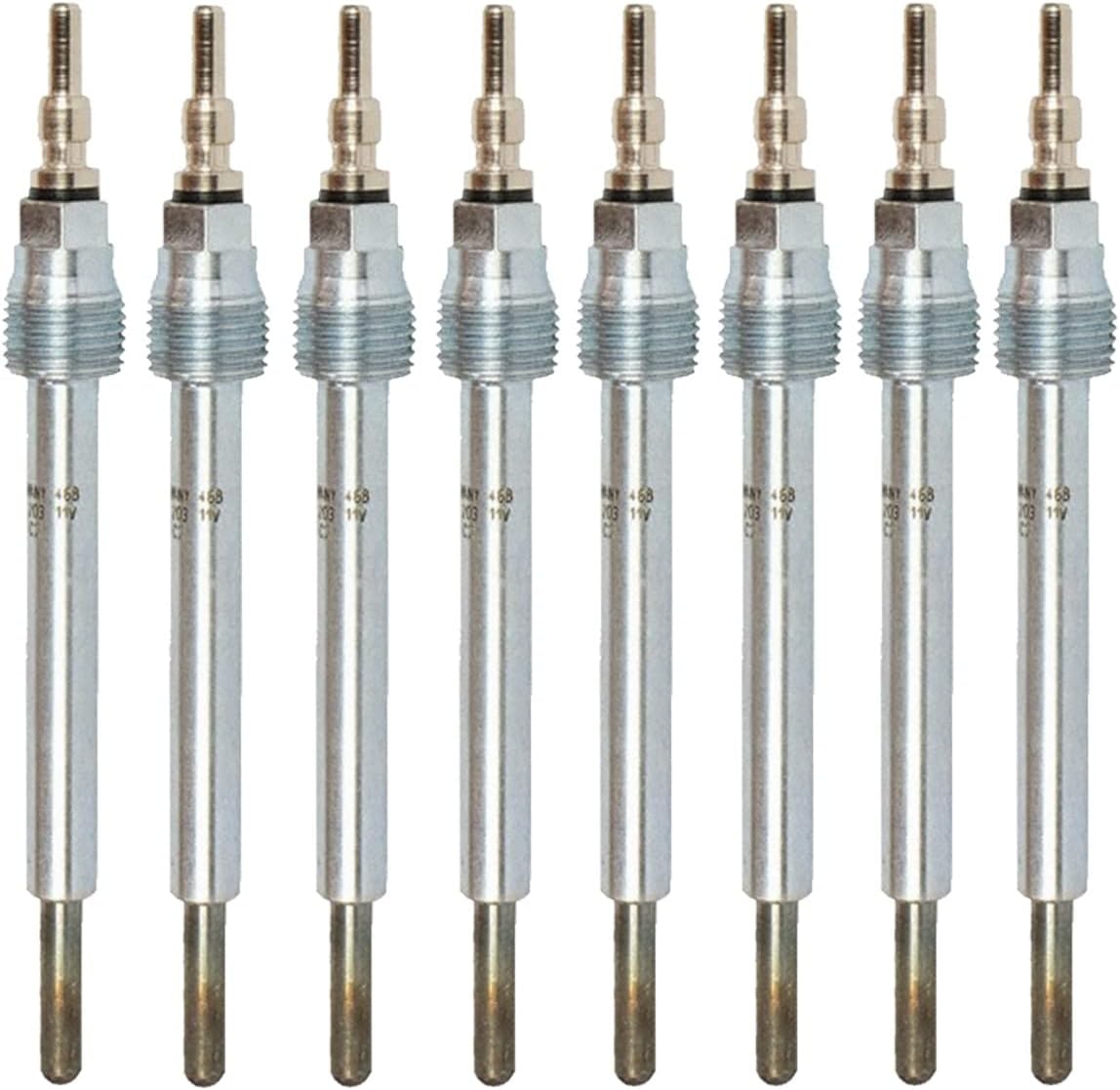 Genuine OEM Diesel Glow Plug Kit (Set of 8) Automotive