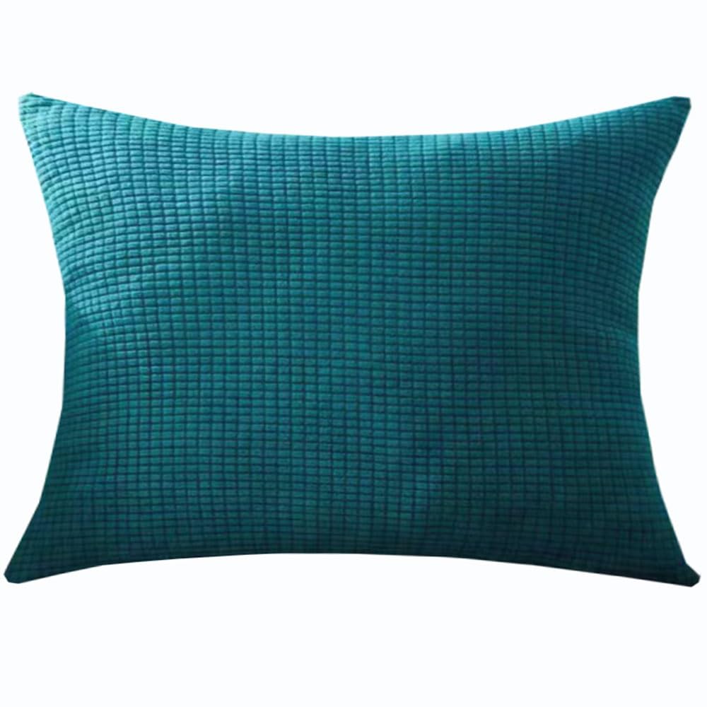 Super King Size Pillow Cases,Square Extra Large Cushion Covers 90x90,70x70,80x80 Cm Soft Stretch Pillow Cover With Invisible Zipper Decorative Pillowcases For Sofa Couch(Dark Blue,60x90 cm (1pc))