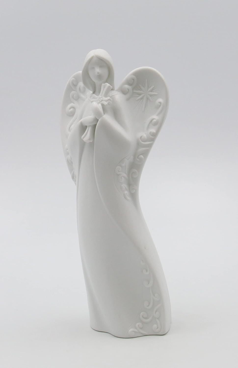Angel Holding Cross Night Light, 9-1/4-Inch Tall, Includes Cord