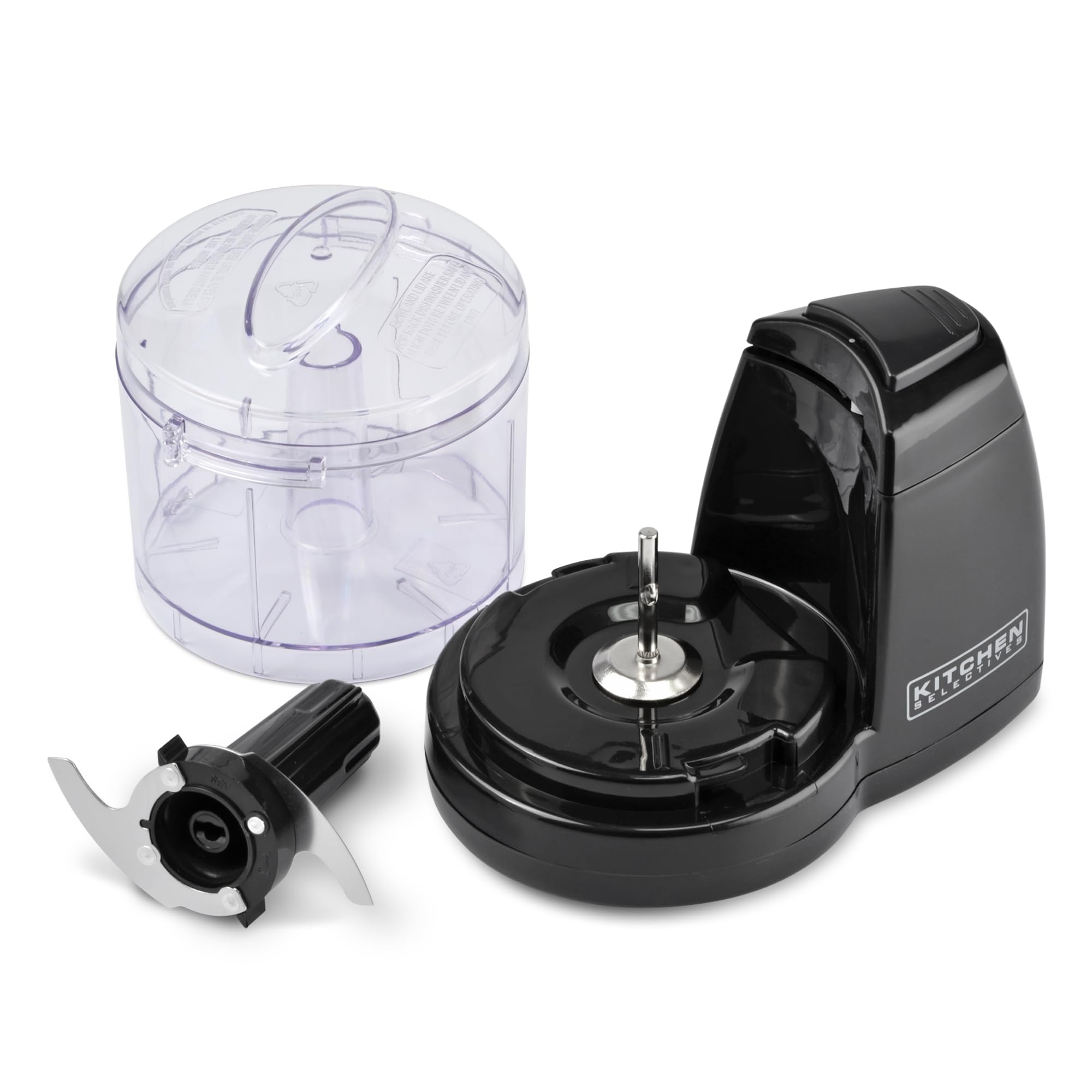 Mini picadora de Select Brands - Mini picadora eléctrica de alimentos para electrodomésticos de cocina - Cuenta con piezas aptas para lavavajillas - Picadoras, picadoras y dados - 9