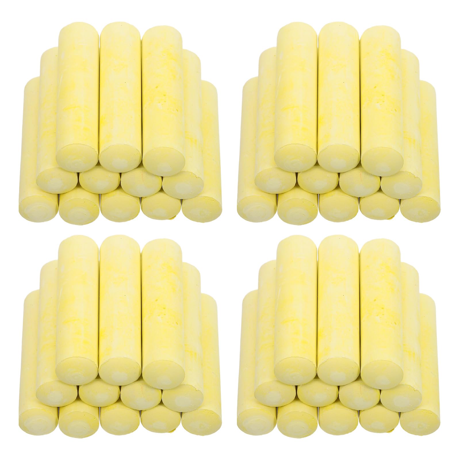 Veemoon 80 craies sans poussière, craies de trottoir jaunes, 10,5 cm de