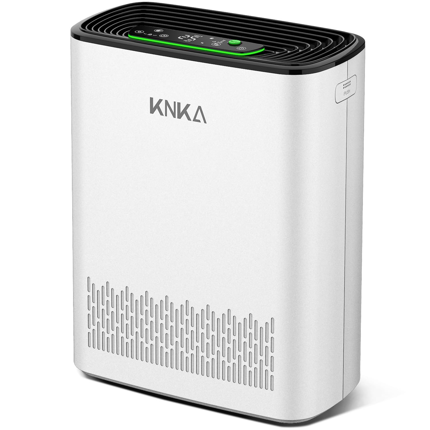 KNKA Luftreiniger Air Purifier HEPA Filter, CADR 300 m³/h, für Räume bis 80 m², entfernt 99,97% Staub, Pollen & Gerüche, mit Smart Sensor, Auto- & Schlafmodus, ideal für Raucher & Haustiere (APH3000)