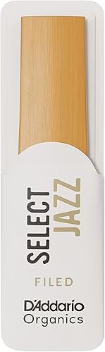 Miniatura 4 de D'Addario Organic Select Jazz - Cañas de saxofón alto, selladas individualmente, 3 medianas, paquete de 10