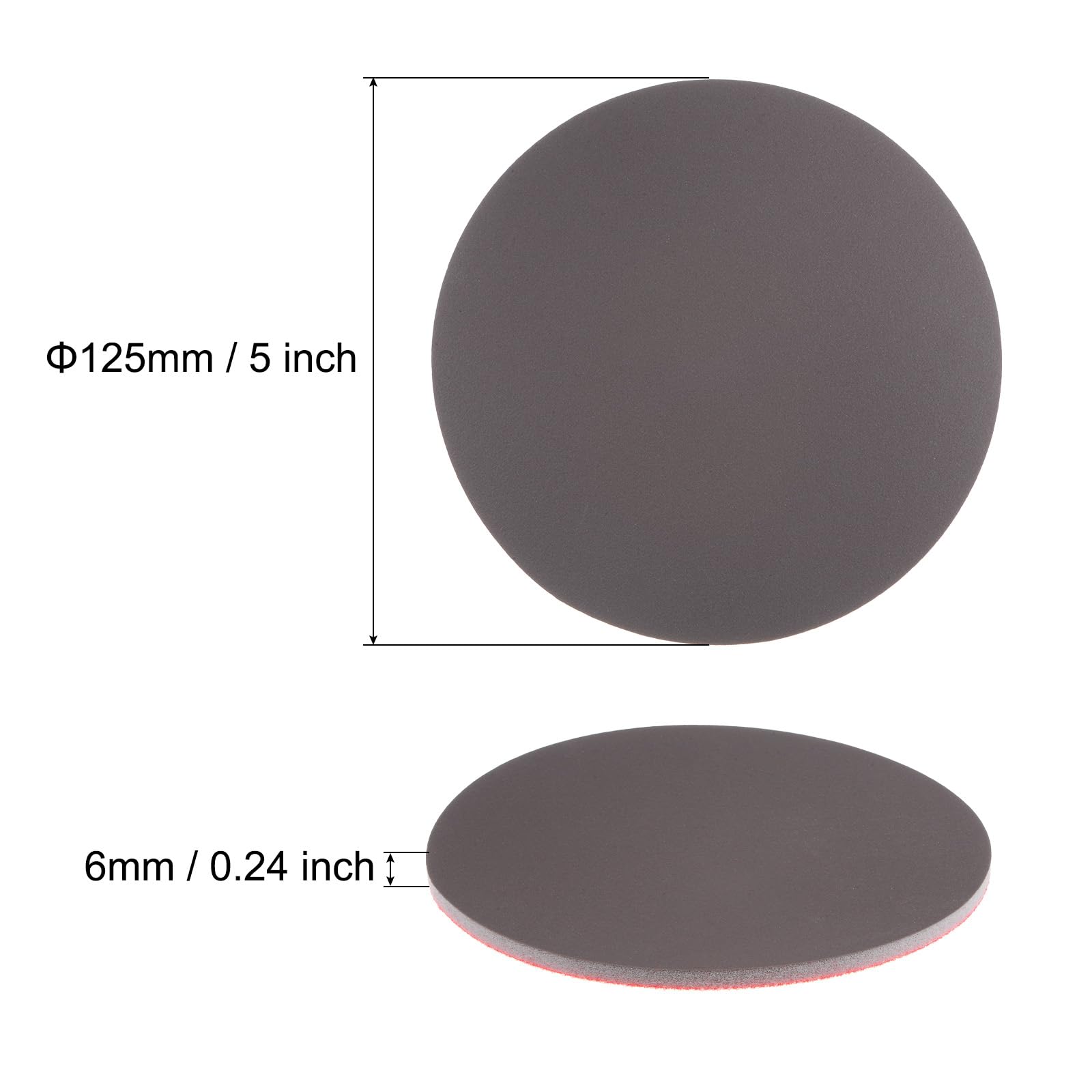 QUARKZMAN 40uds 5 Pulgadas Lijado Esponja Juego 1500 Grano 3000 Grano Gancho y Bucle Lijado Disco Húmedo/Seco Pulido para Auto Madera Yeso Paneles Metal