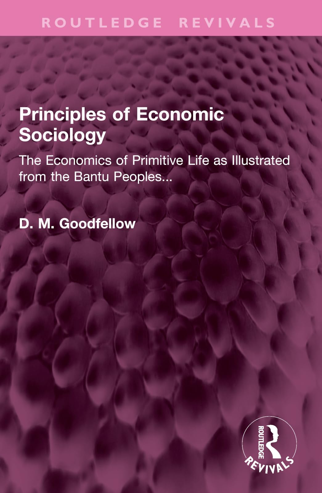 Principles of Economic Sociology: The Economics of Primitive Life as Illustrated from the Bantu Peoples... (Routledge Revivals)