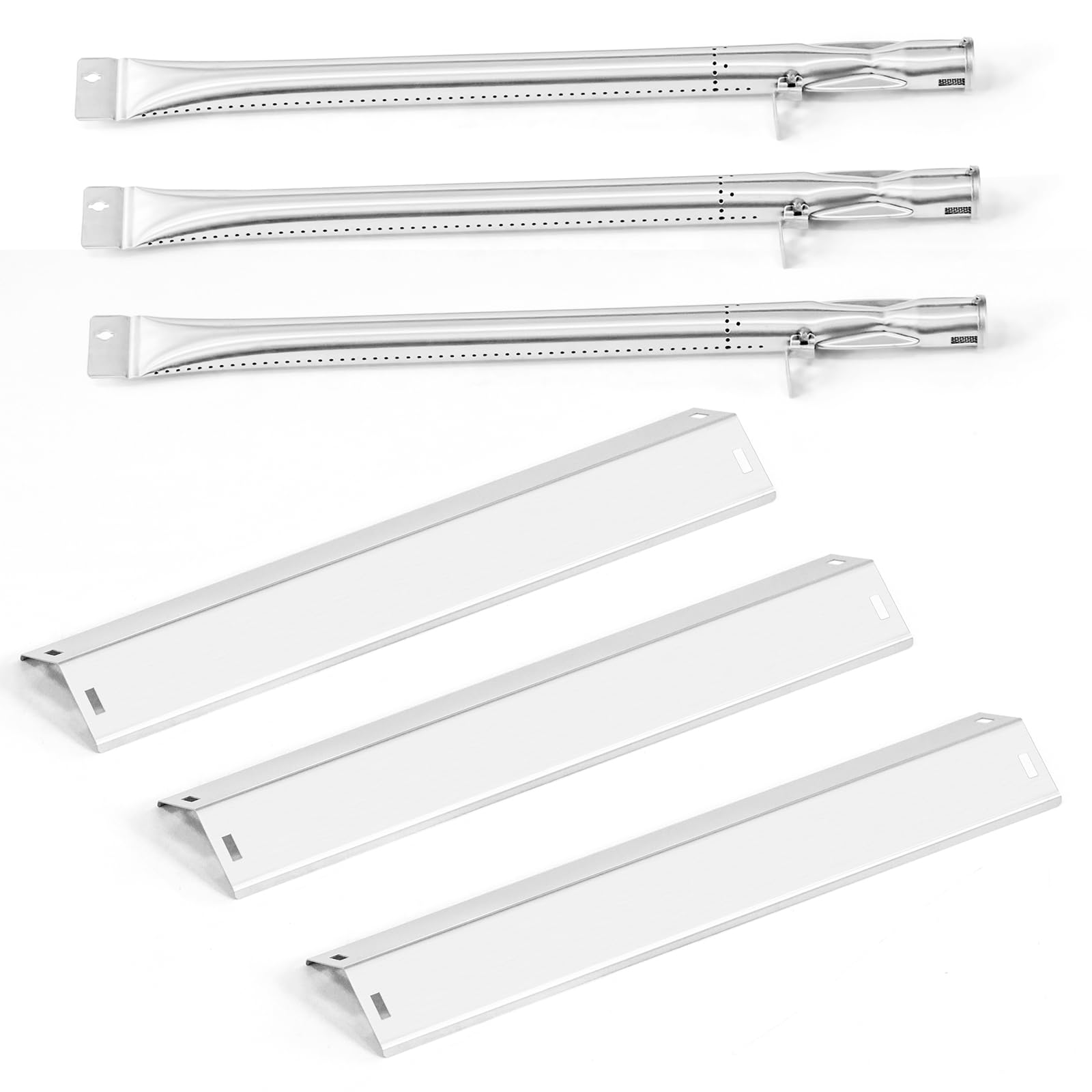 Grill Replacement Parts for Pit Boss Pro Series 1100 Wood Pellet & Gas Combo Grill, Repair kit for Pitboss pro 1100 series 3-Burner combo pellet grill. Stainless Steel Burner Tube, Heat Plate Shield