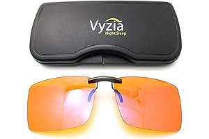 Vyzia Clip On Blue Light Blocking Glasses Over Prescription Glasses