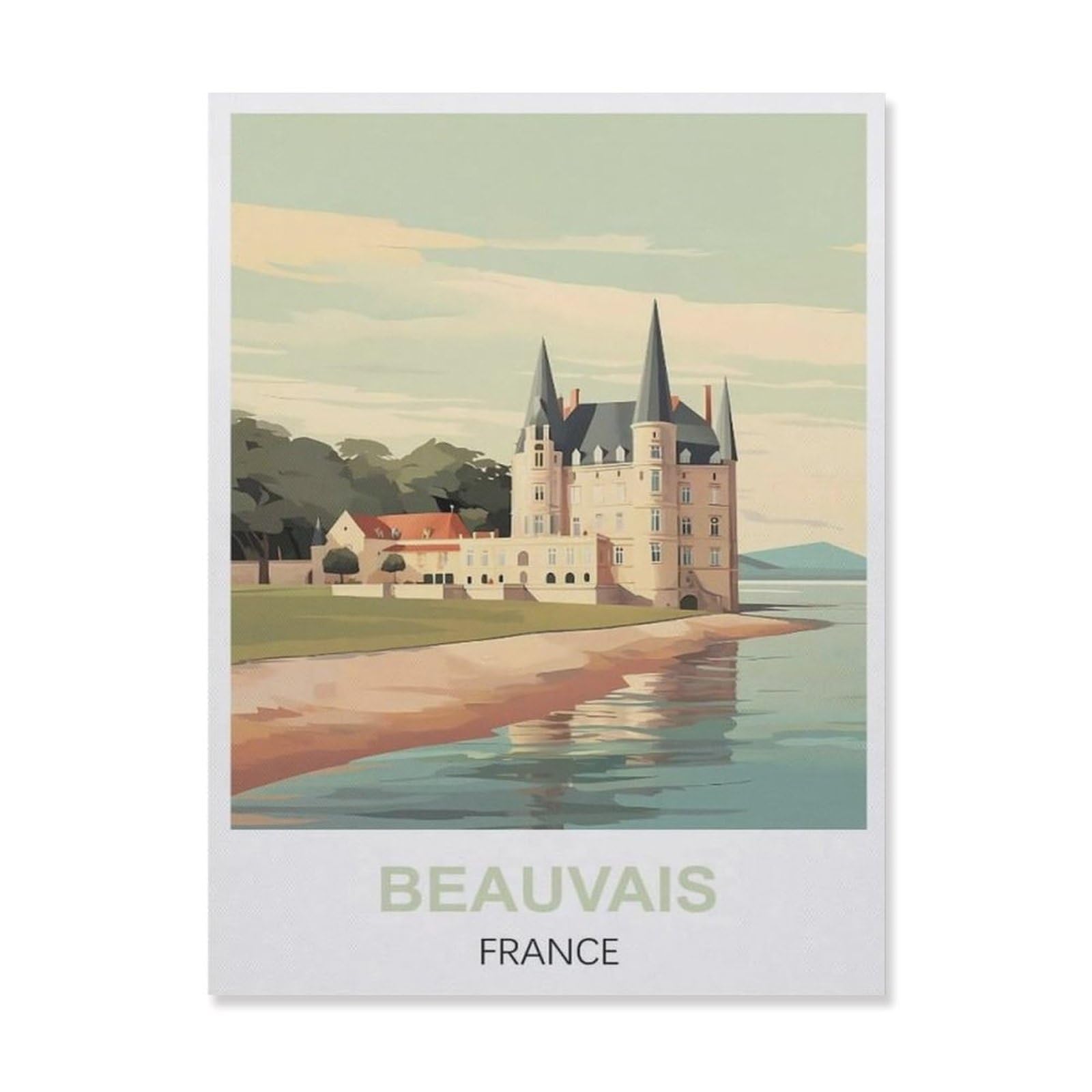 Metal Sign Tin Sign，Beauvais France(20x30cm）