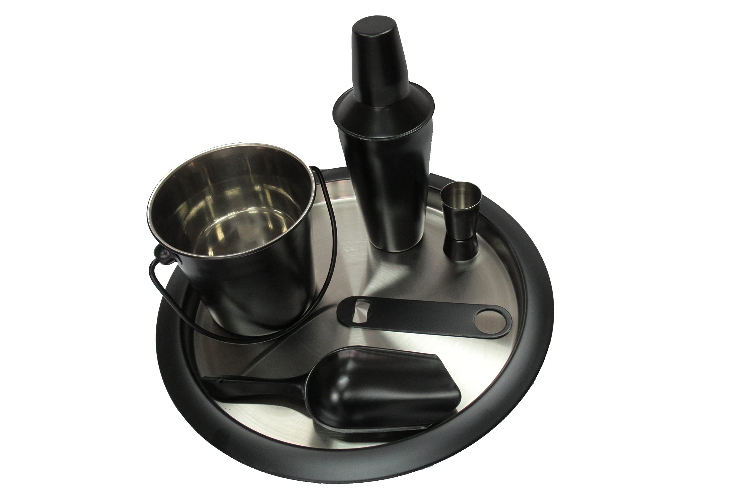BACKERSON MATT BLACK BEVERAGE SET