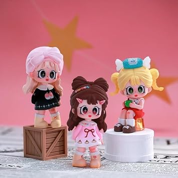 Milay Cute Girl Fruit Series Mini Blind Box Figures Single Box Home Decoration Car Ornament