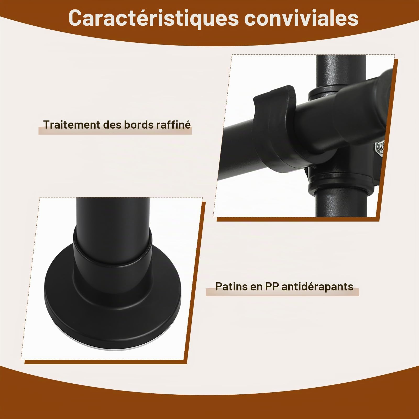 Barre de Séparation Pièce sans Perçage – Tringle Rideau Télescopique Réglable en Hauteur 1,5 m à 3,5 m, Support Mural Autoportant pour Cloison Amovible, idéal Locataires