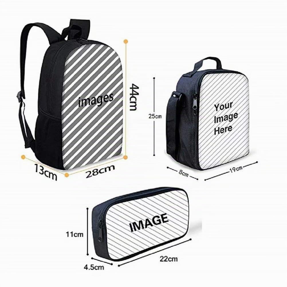 Chaqlin Ensemble Sac à Dos et Lunchbox pour Enfants - Cartable Primaire avec Étui à Crayons - Motif Animal Loup pour Filles
