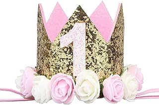 Sunlera Ragazza Ragazzo Festa di Compleanno del Bambino del Fiore la Protezione della Fascia 1/2 1 2 3 Anni Quanti Newborn Cappello di Compleanno