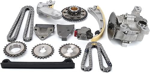 MPLUS Kit de cadena de distribución 1610065D00 con bomba de aceite compatible 2002-2003 para Suzuki Aerio 2.0L  1999-2003 para Suzuki Vitara 2.0L
