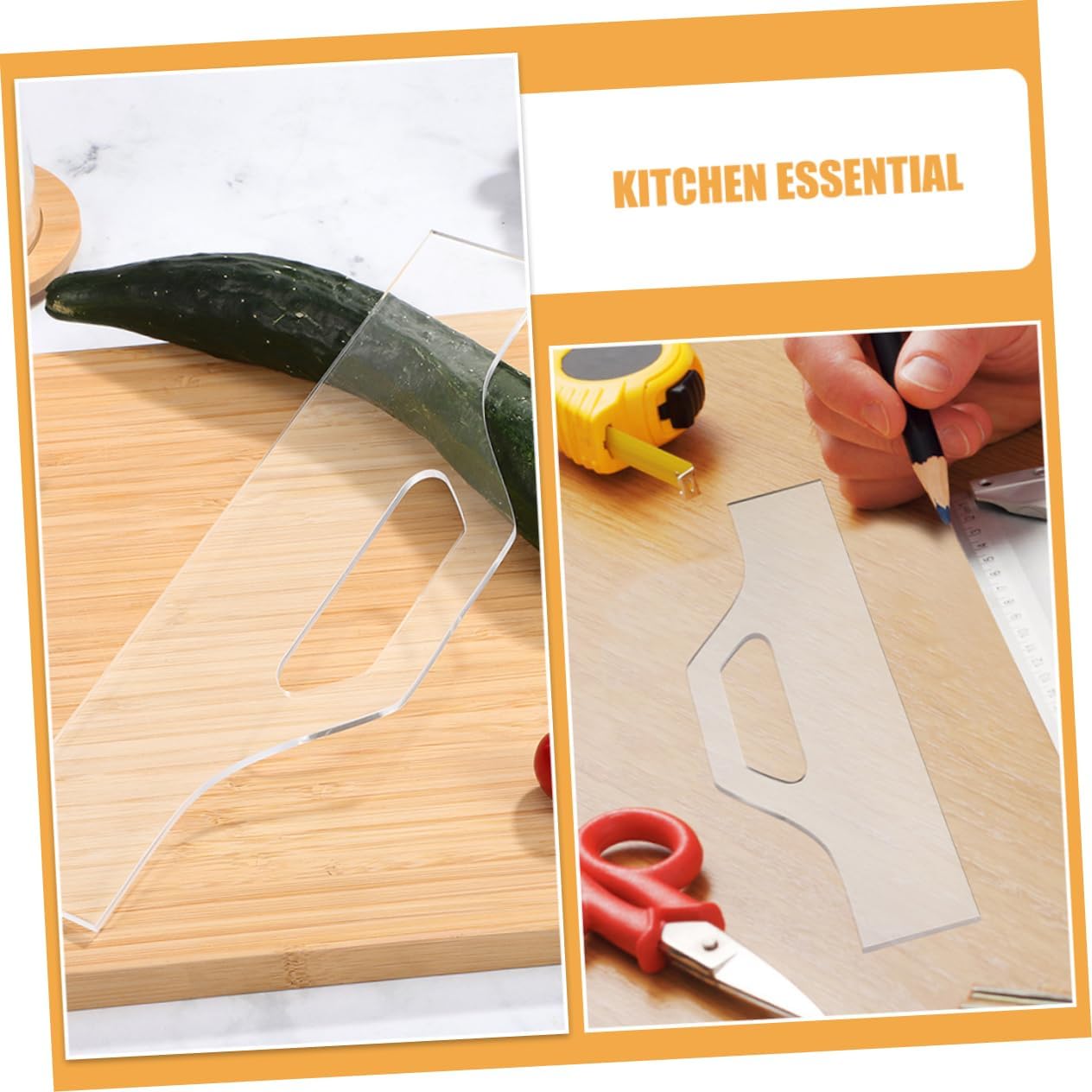 Cutting Board Handle Acrylic Router Templates Woodworking Templates Kitchen Gadgets
