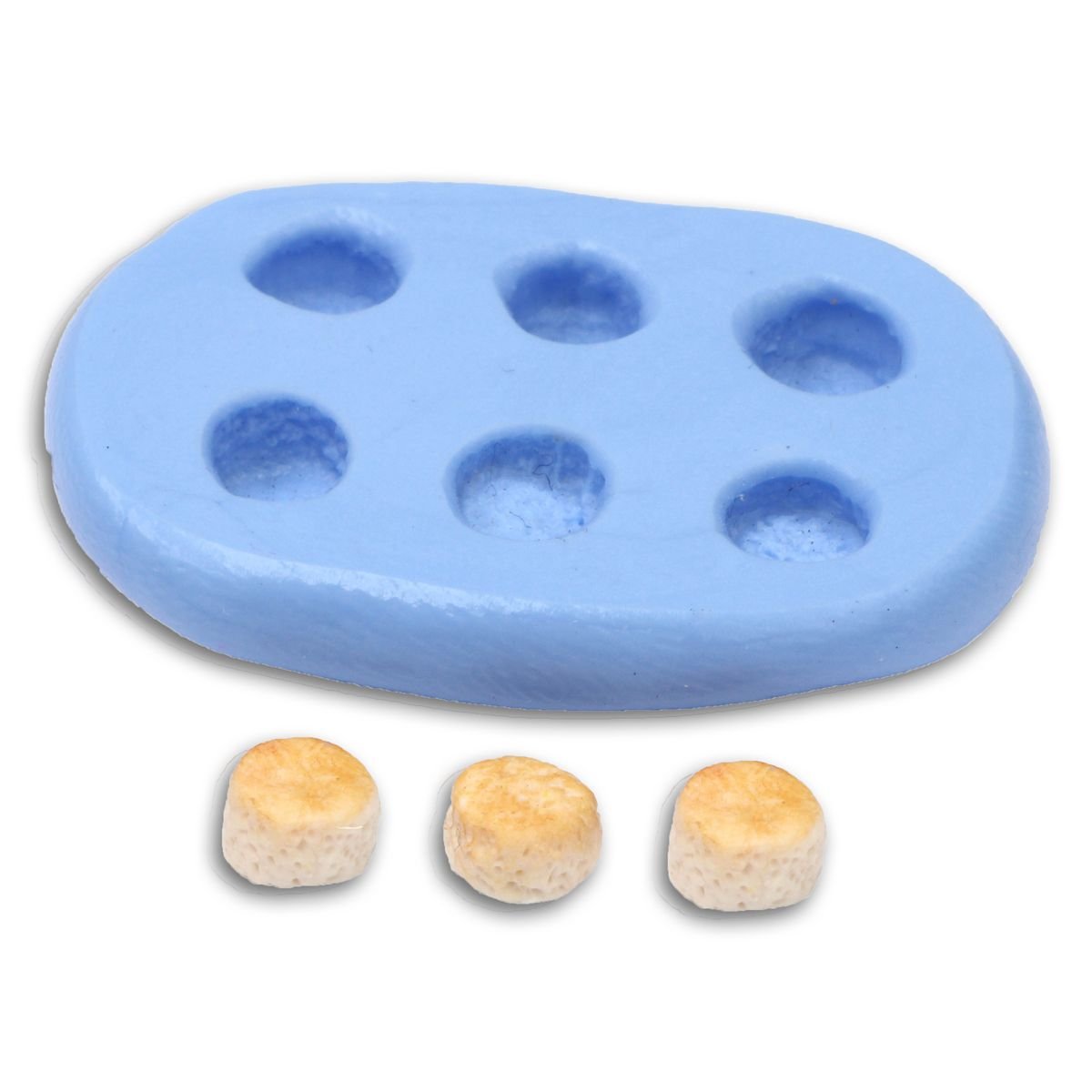 MyTinyWorld Dolls House Miniature Reusable Scones Silicone Mould