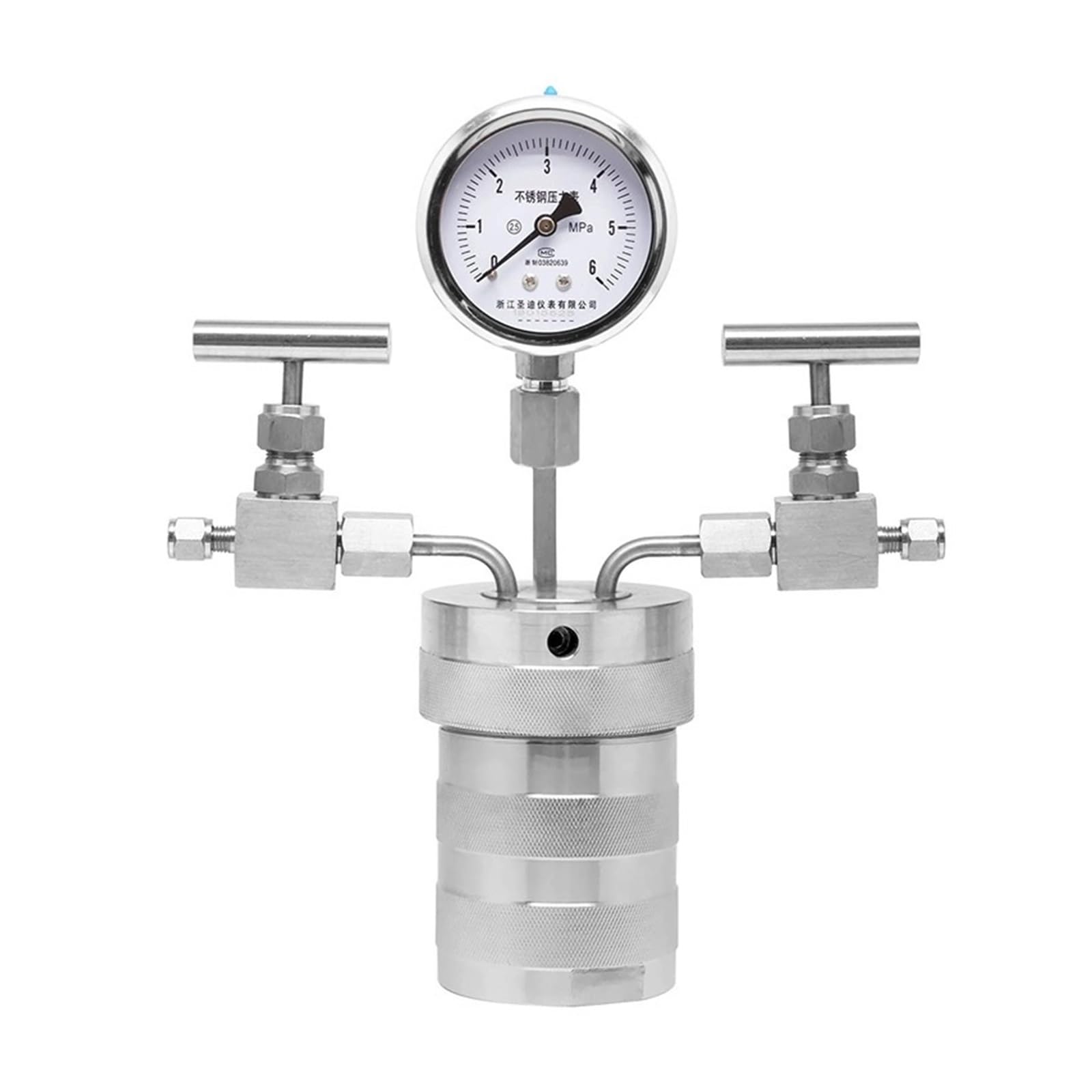 Autoklavreaktor for die hydrothermale Synthese mit PTFE-Auskleidung und Druckmesser – Laborausrüstung for Gasreaktionen(100mL)