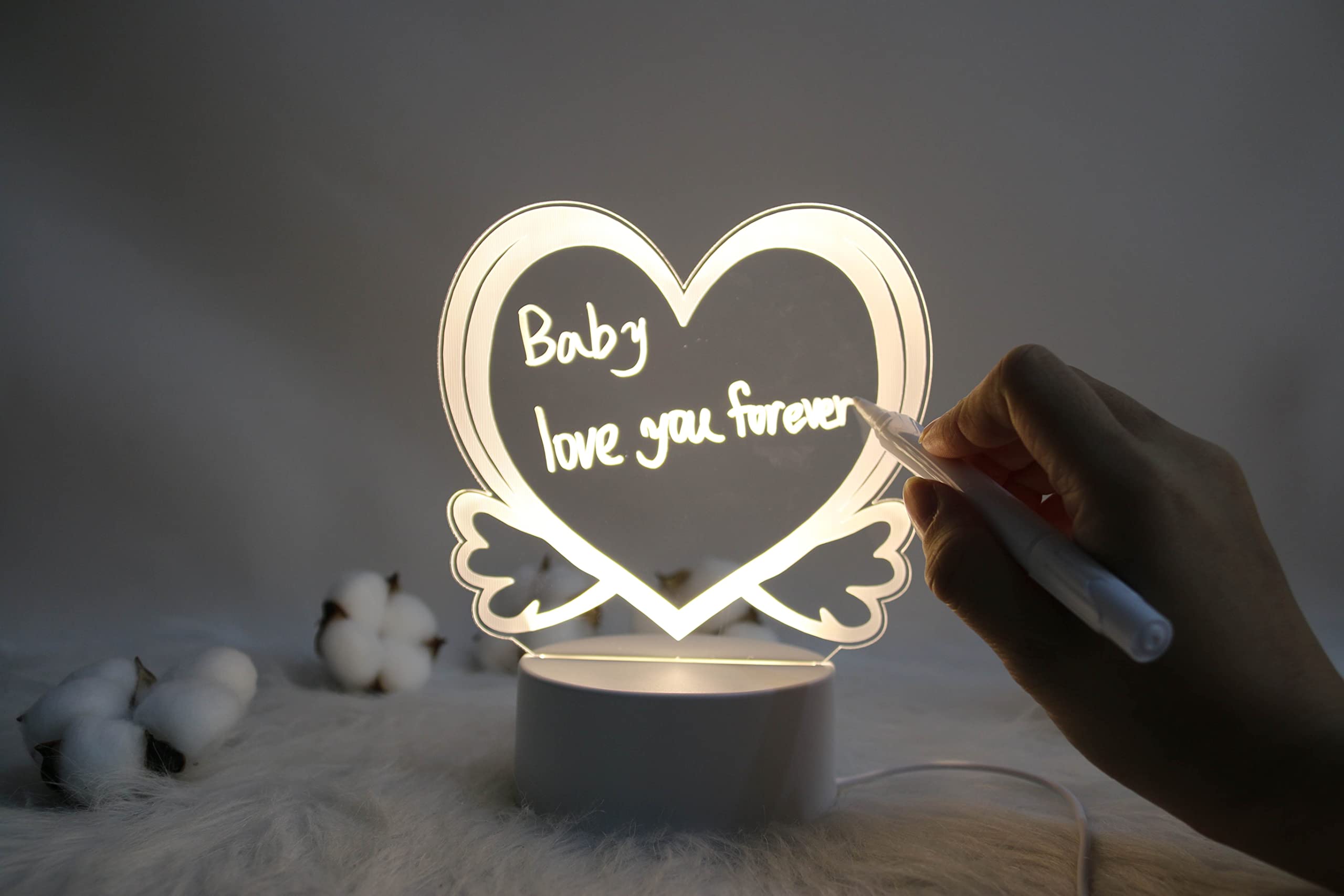 Message Board LED Illusion Lamp for Home Birthday Night Dinner Decoration