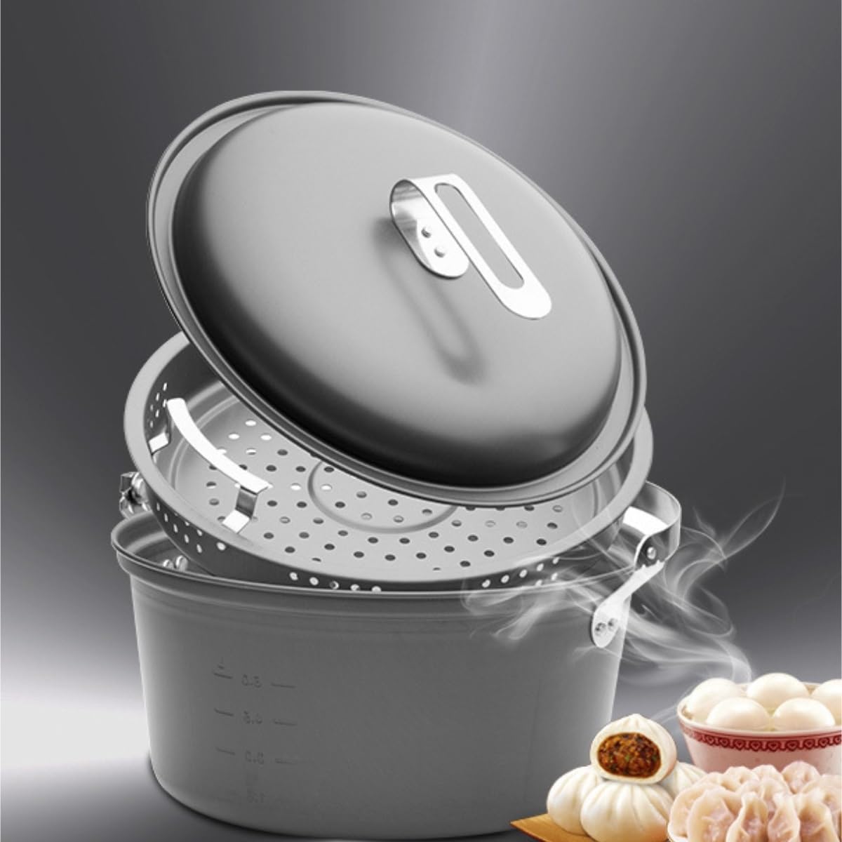 Naczyń Kempingowych Sprzęt Do Gotowania Na Świeżym Powietrzu Kuchenka Kempingowa Wiszący Garnek Grill Party Parowiec Naczyń Kempingowych na Wędrówki(272x242mm)