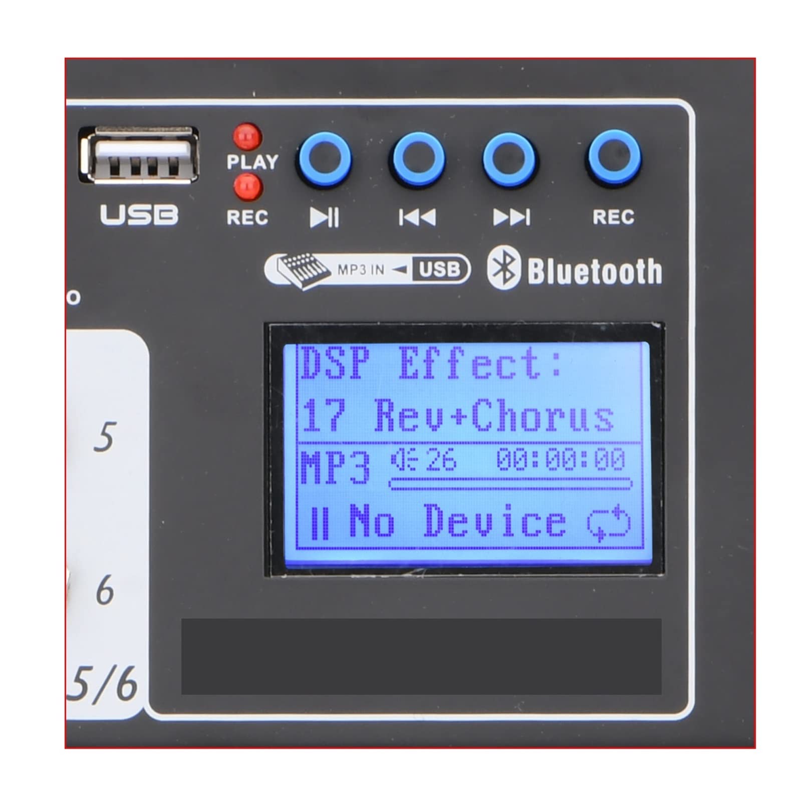 Attrezzatura per DJ per Feste E6 6 Channel Bluetooth 24 Dsp Effect USB Record Computer Record Karaoke Party Studio Mobile Live Broadcast Audio Mixer