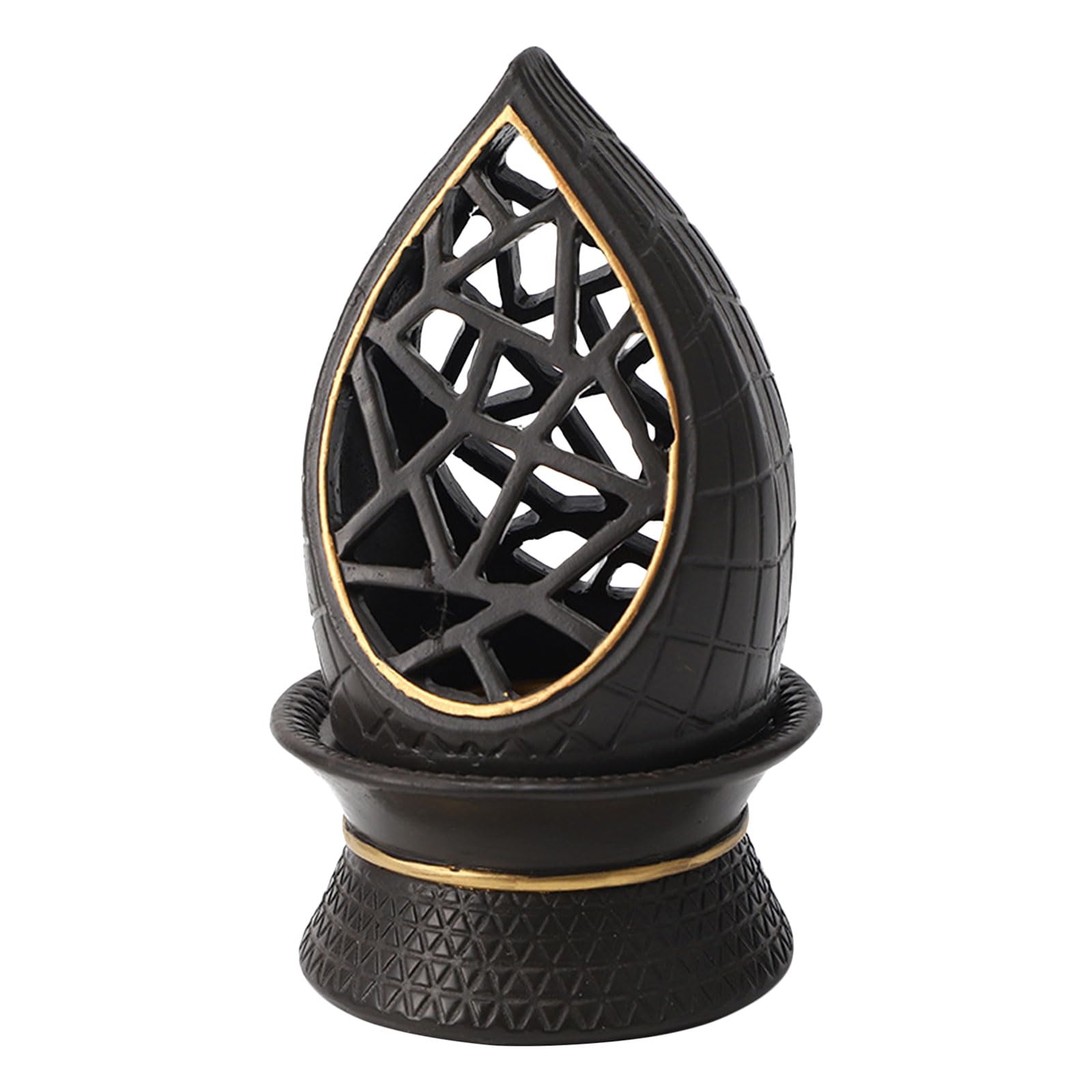 Brûleur de parfum décoratif VALICLUD en résine au design ajouré chic