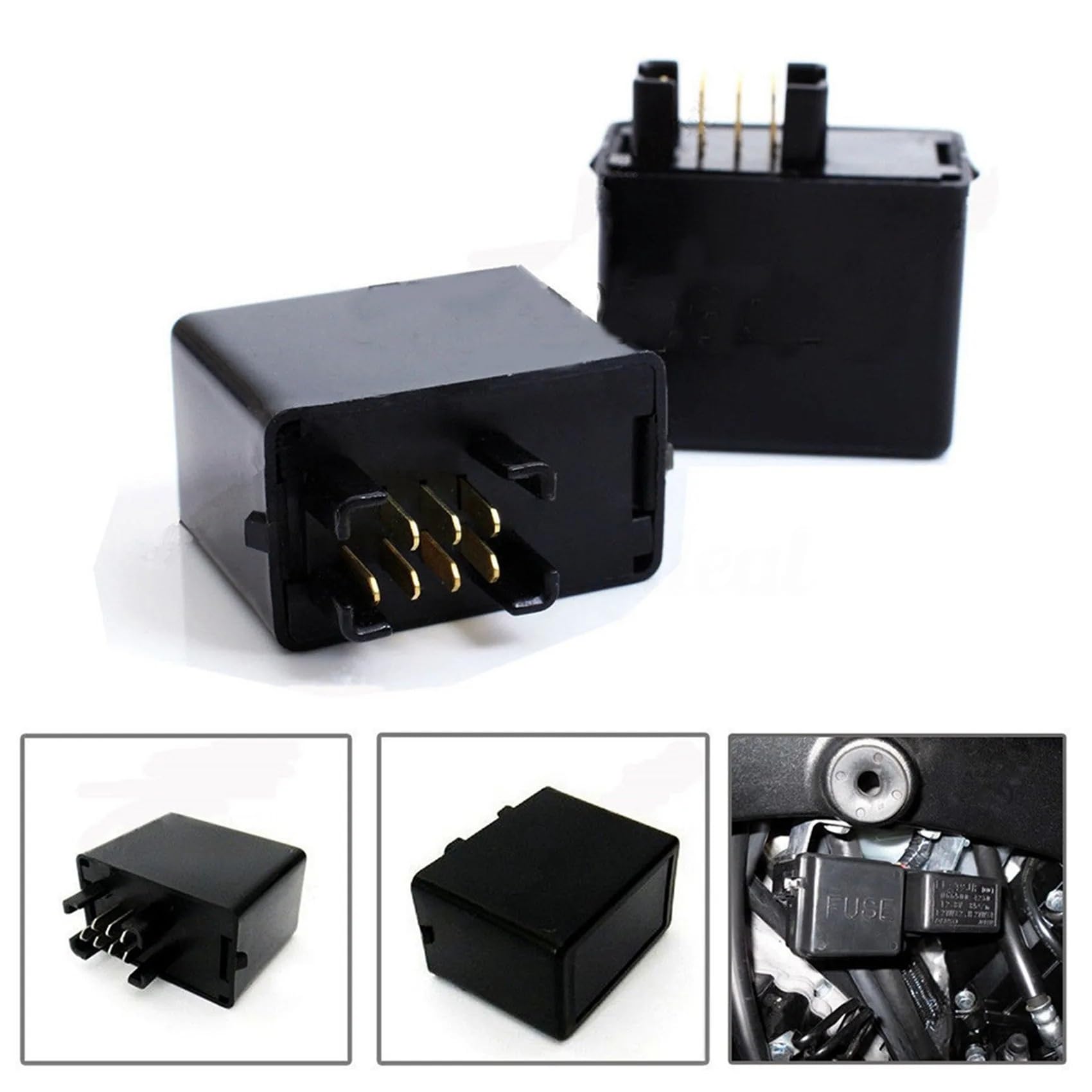 Relé Intermitente Motocicleta Compatible Con Suzuki GSXR 650 750 1000 Bandit 10X 7 Pines LED Indicador Intermitente Relé